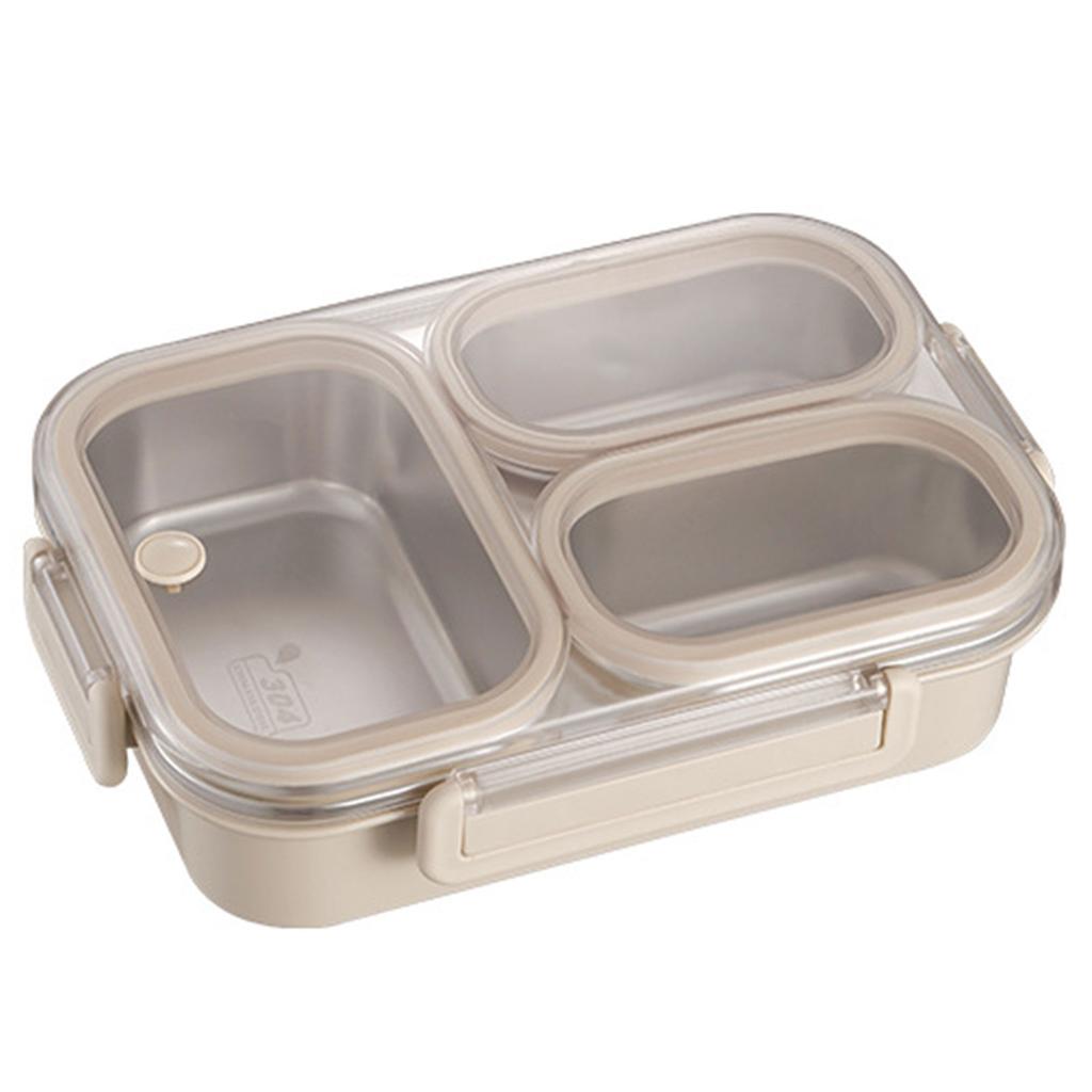 Bento Box With 3 Compartments Portable Large Capacity On-the-Go Meals