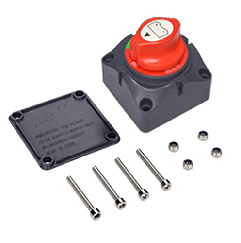 2 Battery Changeover Switch for Cars, Trucks, Boats, Trailers, Marine Boats, Campers, Leakage Prevention, Kill Switch, Ike Battery Power Switch,