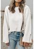 Women's 2025 Autumn Solid Color Pullover Round Neck Long Sleeve Sweater - Versatile European American Fashion
