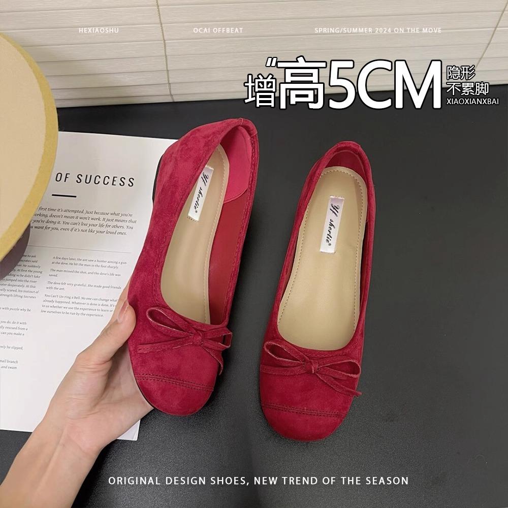 

Версия из овчины~ универсальная невидимая обувь для увеличения роста, женская серебристая с бантом, легкая обувь с открытым верхом, одинарная обувь из натуральной кожи 39