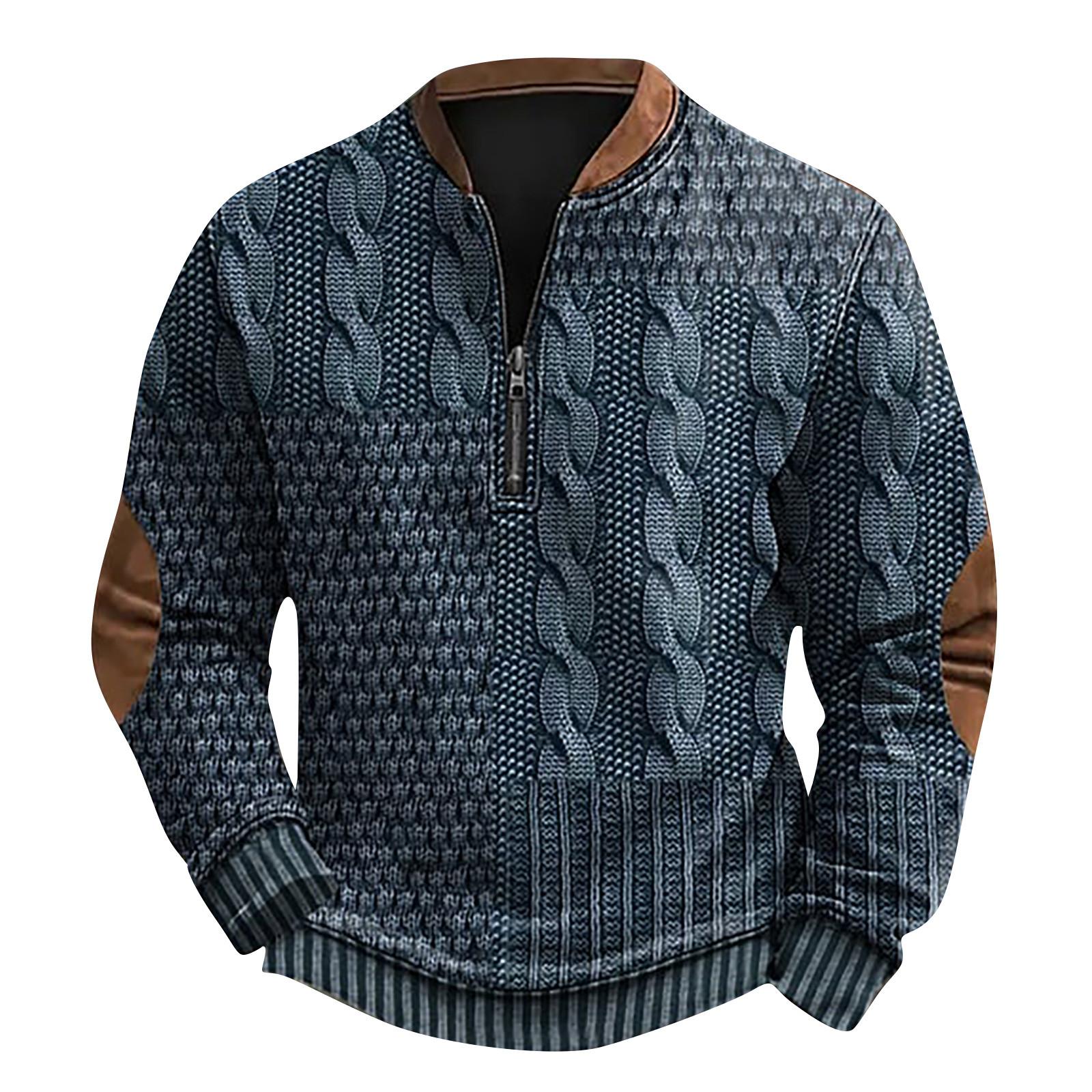 

Мужская повседневная толстовка в стиле ретро с градиентным принтом XXL синий