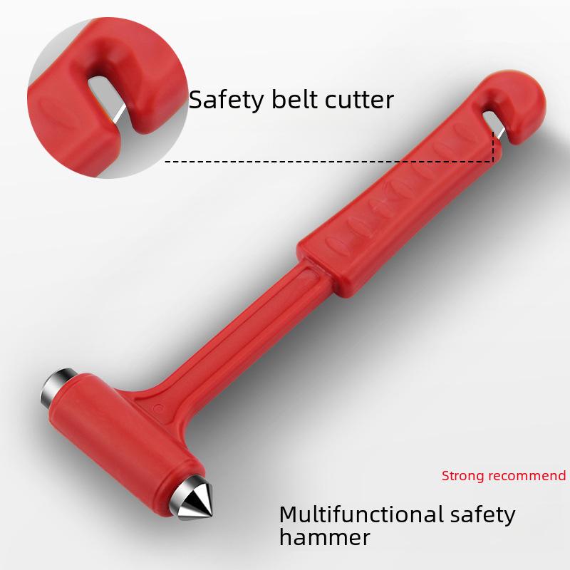 Car Safety Tool: Long-Handle Multi-Function Escape Hammer, Window Breaker, Life-Saving Device