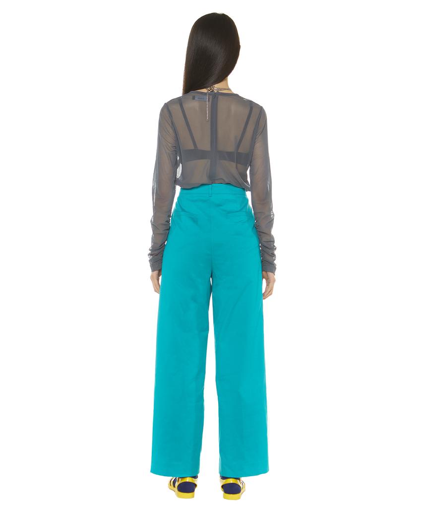 Suki Wide Long Leg Pants (Blue Soda)