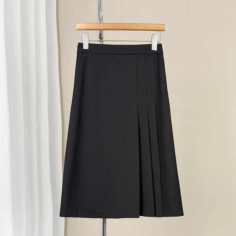 Women's High-Waist Pleated A-Line Skirt