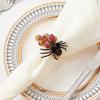 Halloween Napkin Ring Pumpkin Eyeball Spider Skull Napkin Holder for Dinner Table