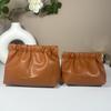 High-Value PU Pleated Cosmetic & Lipstick Travel Makeup Bag