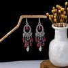 Bohemian Ethnic Tassel Earrings - Tribal Style for Holiday Travel Photography