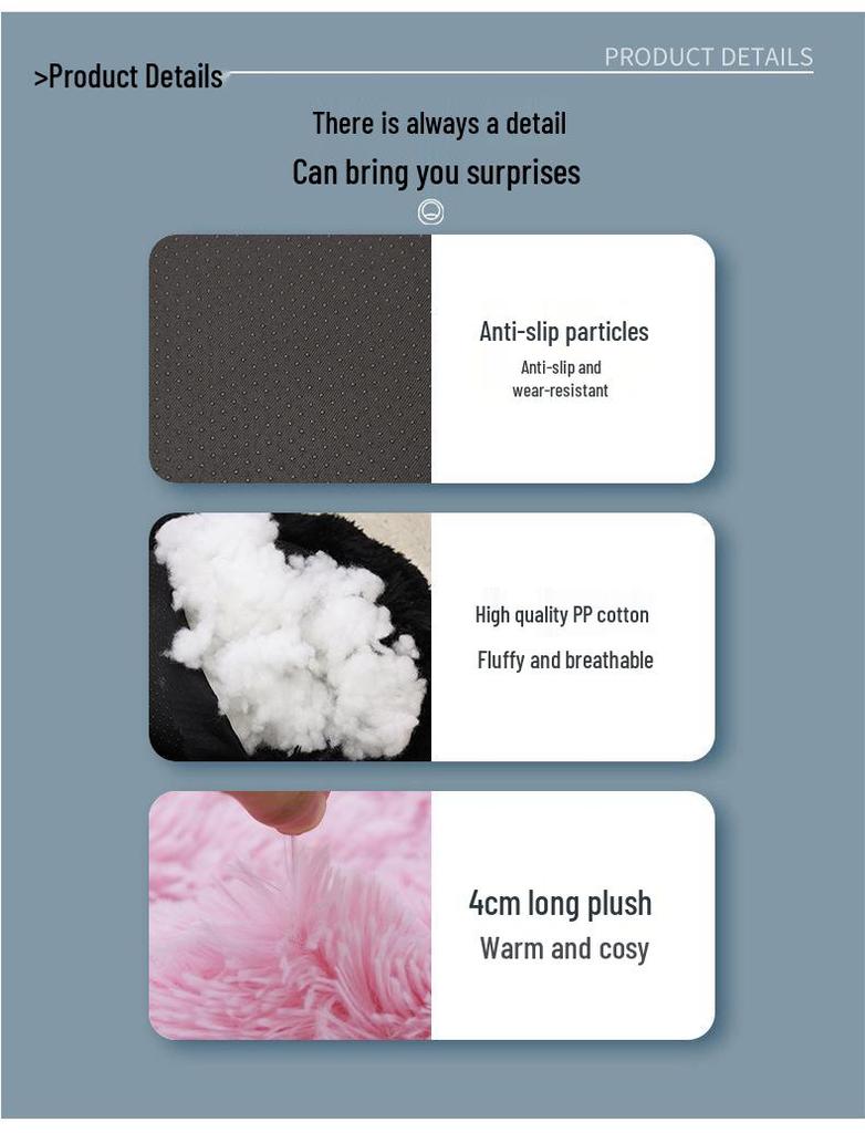 Washable Round Plush Pet Bed - Winter Warm Cat & Dog Mat, 28