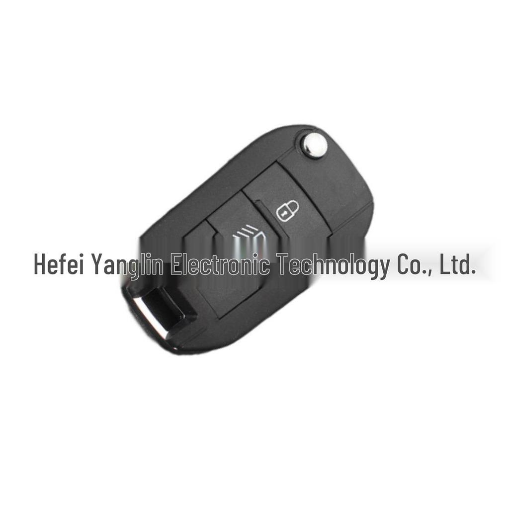 Compatible with Citroen C4L 3-Button Folding Remote, 433MHz 4A Chip, Middle High Beam