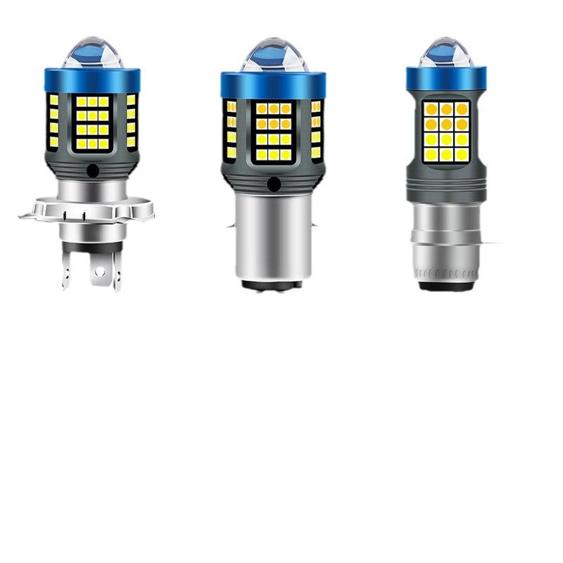 Dual-Color High-Power Motorcycle Headlight H4 H6 P15D BA20D