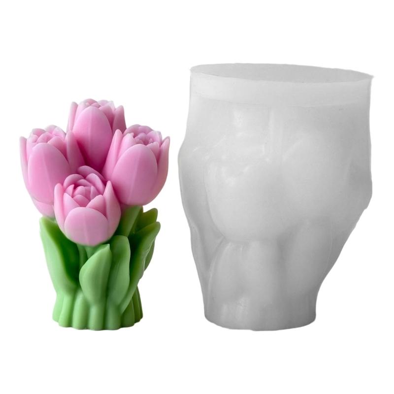 

Candle Mold Flower Shape Reusable Silicone Crafting Molds Perfect for Artistic Candle Making and Enhancing Home Aesthetic
