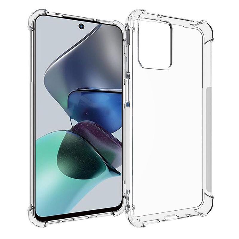 

For Motorola Moto G23 4G Reinforced Corners TPU Protective Cover Transparent Anti-Slip Phone Case A