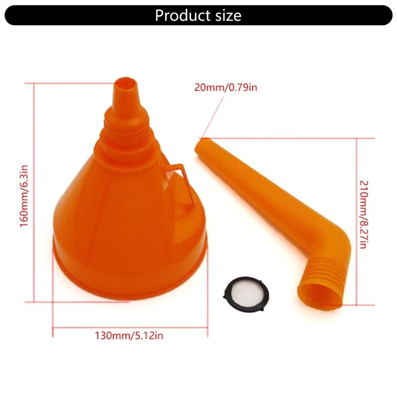Oil Funnel Universal Household Multifunction Funnel Flexible Draining Tool Portable Wide Mouth Oil Funnel for Car Auto