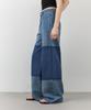 CITYBREEZE Color Block Wide Denim Pants_Indigo
