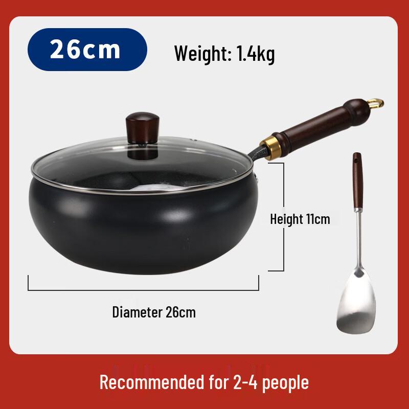 Traditional Hand-Hammered Iron Wok