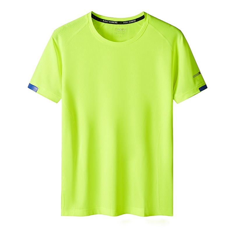 Men's Large Quick-Dry Outdoor Sports T-Shirt - Summer Short-Sleeve with Group Printing