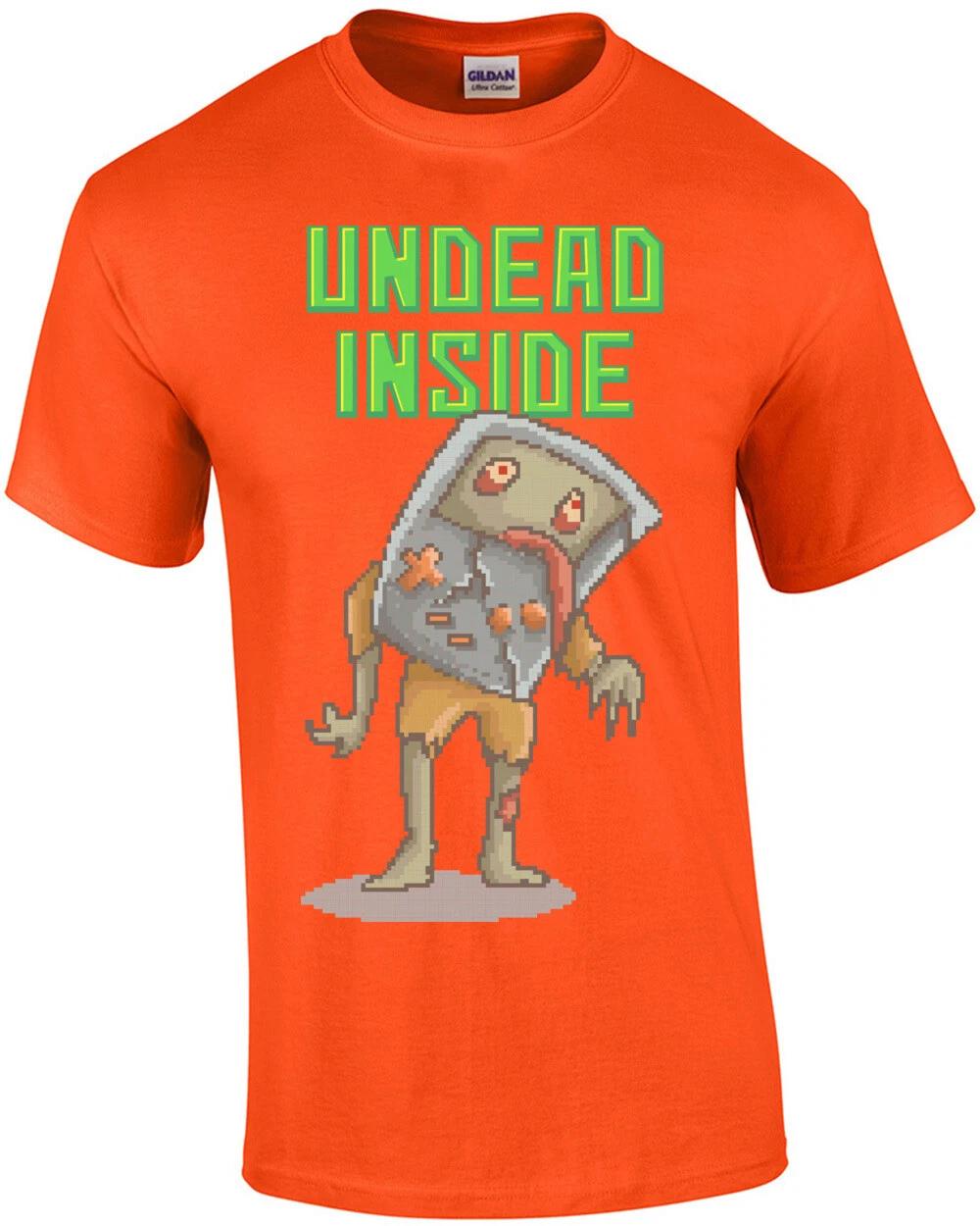 Undead Inside Retro Zombie Game Boy T-Shirt 4XL