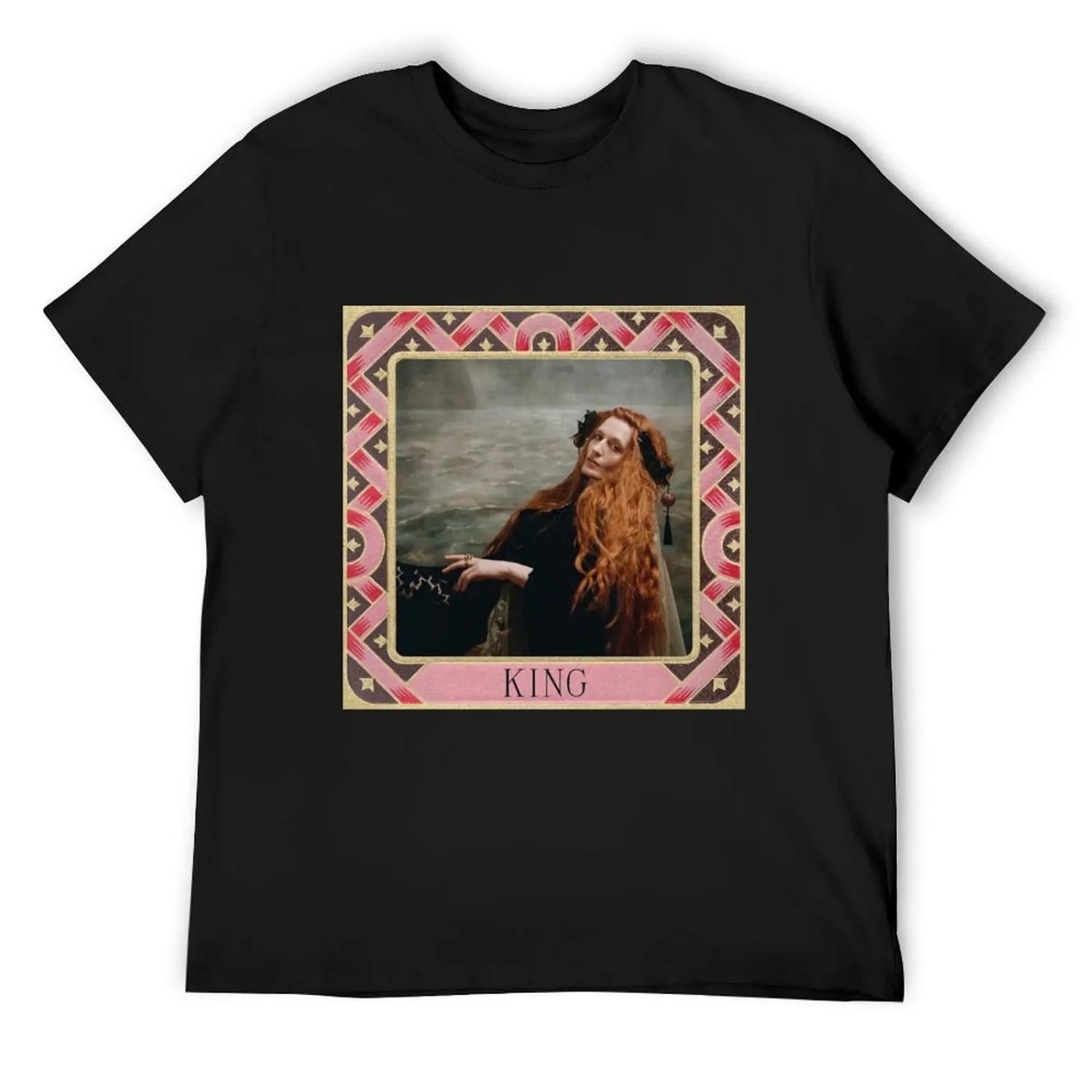 KING - Florence and the machine T-Shirt anime t shirts aesthetic clothes quick drying graphics big and tall t shirts for men S