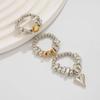 Neue Vintage CCB Perlen Unregelmäßigkeit Einzigartiges Design Herzförmiger Anhänger Ringe Sets für Frau Mode Ringe Schmuck Feiertag