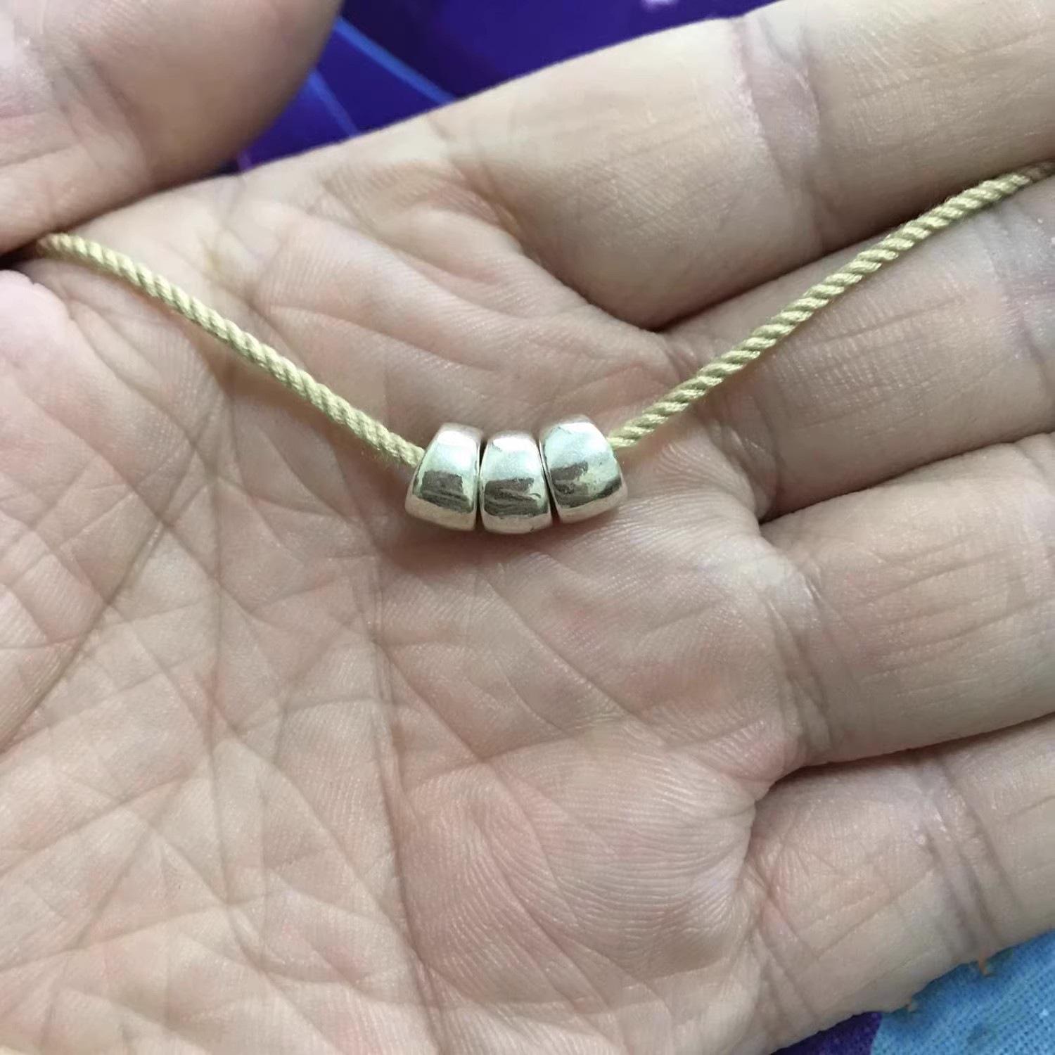 Tibetan Style Pig Intestine Spacer Beads – DIY Bracelet Accessories Small