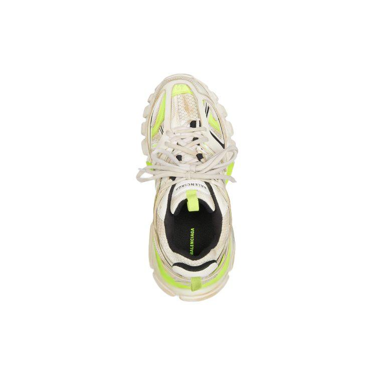 Balenciaga Track Worn Out In White Fluo Yellow 542023W1GC39070