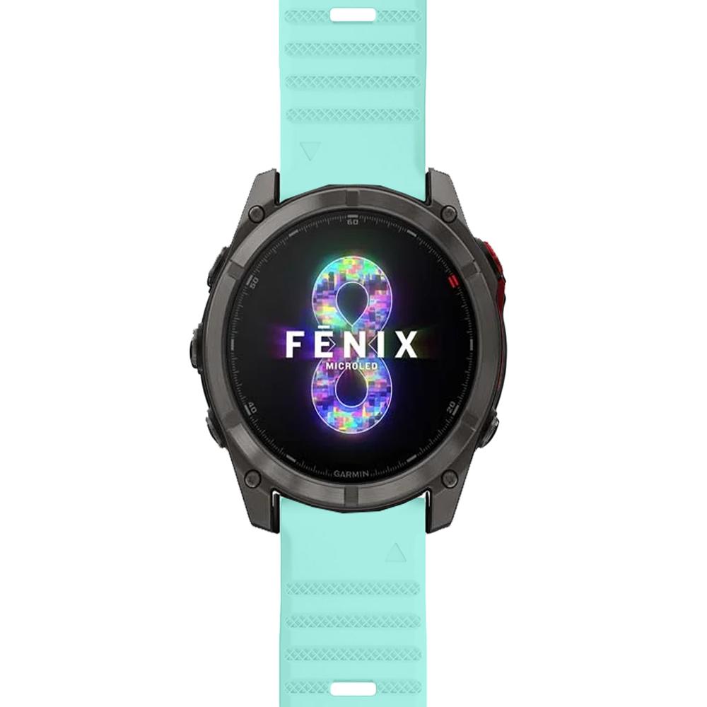 26/22mm Soft Silicone Strap for Garmin Fenix 8/Tactix 8/Enduro3 2/Fenix E 7X 6X Quick Fit Bracelet Wristband Garmin Fenxi E 47mm