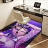 K-pop Charming Purple Fantasy Office Chair Mat: Perfect for Home Decor, Office Use, and Gift Giving
