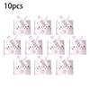 10PCS Christmas Gift Paper Bags For Candy Cookie Nougat Packaging Christmas Candy Box With Handles Holiday Party Decorations