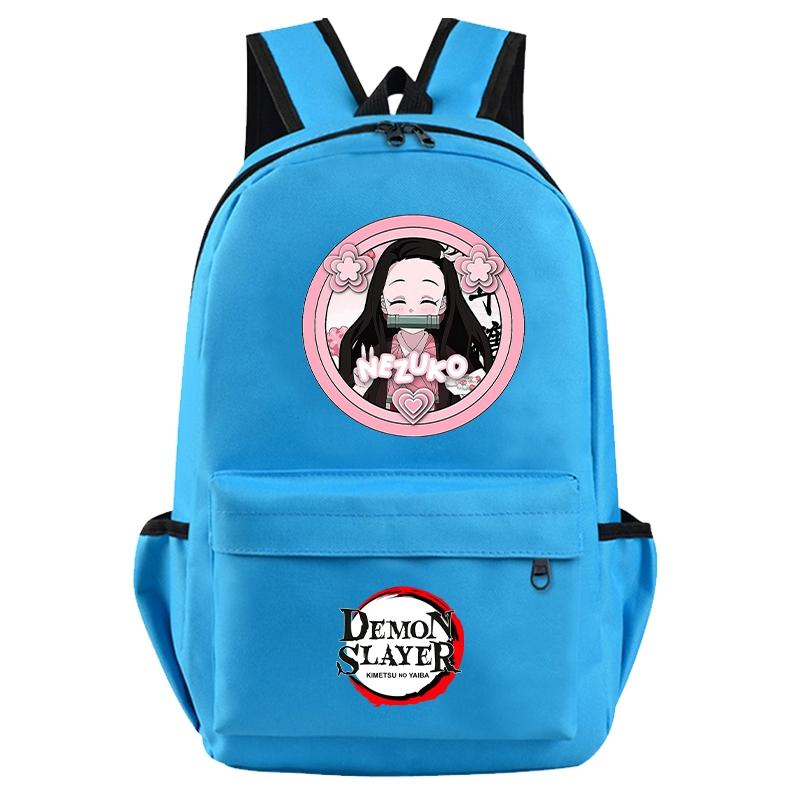 Anime Demon Slayer Backpack for Boy Girl Back To School Bag Large Capacity Backpack Bookbag for Kid Men Women Travel Bag Mochila