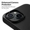 Solid Black Matte Silicone Soft Case For For Iphone 17 Air 16 E 15 14 Plus 13 12 Mini 11 Pro XS Max X XR Back Cover Funda Coque Capa
