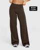 Women's High Waist Flared Yoga Pants Slim Fit Solid Color Stretch Workout Wide Leg Trousers