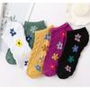 5 Pairs Women's Floral Ankle Socks: Slip-Resistant Breathable Machine Washable for Everyday  Wear - With Low-Tops Casual Shoes