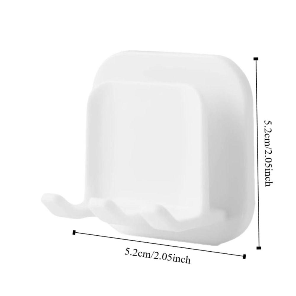 2PCS Punch-Free Toothbrush Storage Rack Square Wall Mounted Storage Rack Bathroom