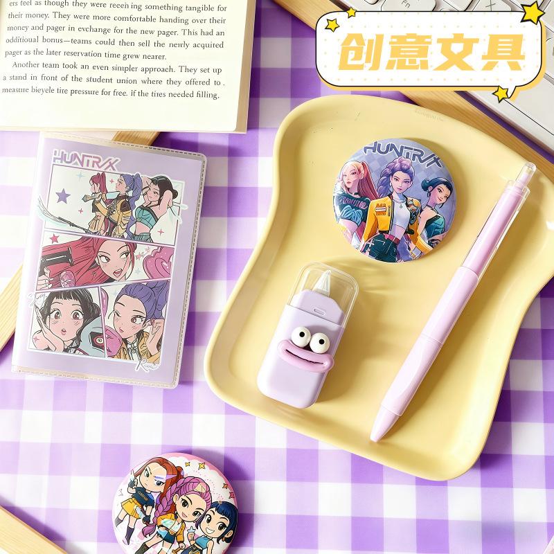 K-pop demon hunters Stationery Set for Elementary Students – Practical Learning Supplies Educational Rewards Gift Accessories