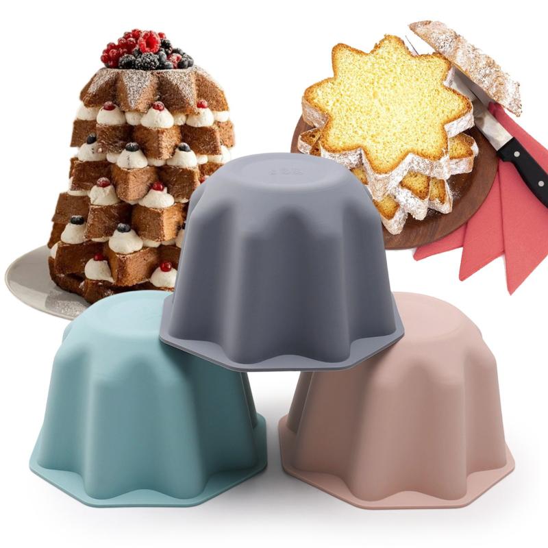Stampo Ottagonale in Silicone per Alimenti Antiaderente Strumenti da Forno per Mousse, Budino, Pasticceria e Preparazione di Dolci