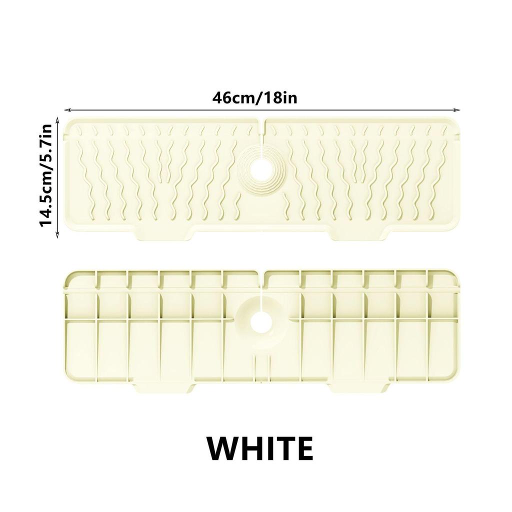 Silikon Spülbecken Armatur Matte: Einfarbige rechteckige Spülbeckenunterlage für Küchenarbeitsplatten