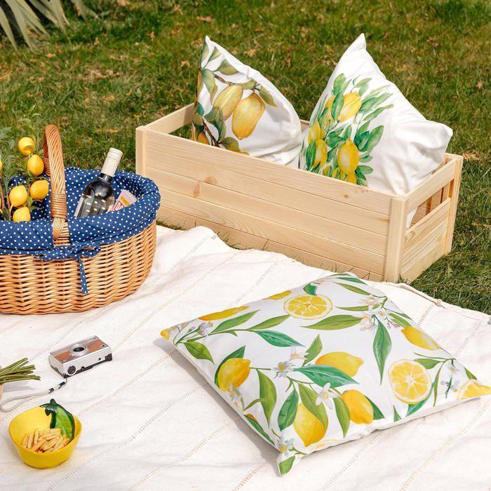 Caisse Pliante en Bois - CREATIVE DECO - 69x29,5x23,5 cm - Naturel - Pliable - Durable