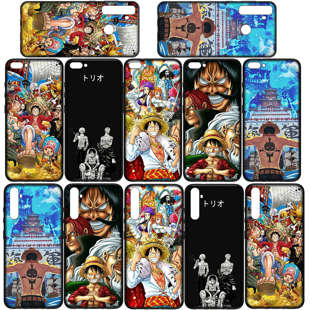 Phone Case for iPhone 17 15 16 Plus XR Redmi Note 14 12 11 13 Pro Max Huawei P30 P20 Lite Y9 OPPO A60 A40 A80 A18 A16 A54 Anime Luffy One Piece Cover