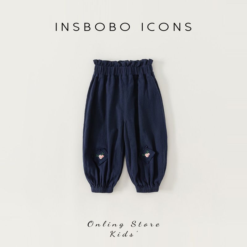 Girls Autumn Clothing 2024 New Arrival Kids Pants Bud-Shaped Pants Women s Sports Pants Little Girl Trousers Autumn and Winter Children s Clothing Tibetan youth 100