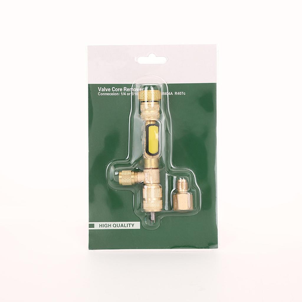 Kit di rimozione nucleo valvole in rame industriale per sistemi HVAC R410A Porta di monitoraggio del vuoto integrata 20 nuclei di ricambio