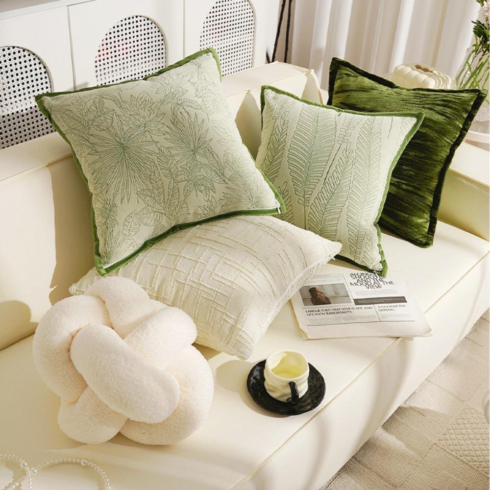 Skin Friendly Knotted Ball Throw Pillow Soft Chair Backrest Fashion Waist Support Cushion  Bedroom