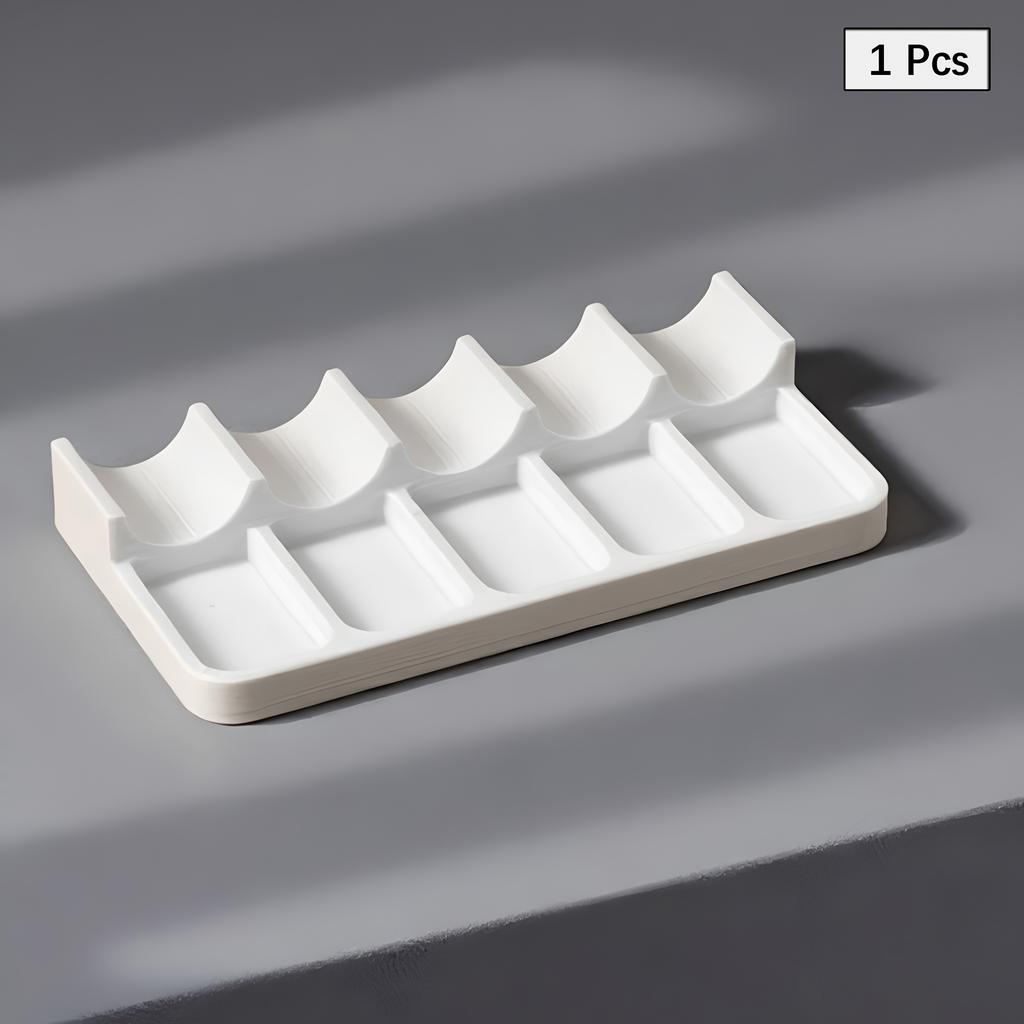 3D Printed Plastic Brush Holder Lightweight Portable Painting Brush Rest Holder Space-Saving Mini Size Brush Storage Box