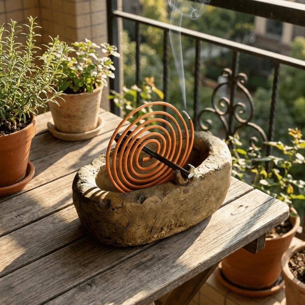 Resin Mosquito Coil Tray Imitation Stone Ash Catcher Home Decor Coil Holder  Meditation Space