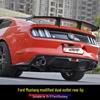 Carbon Fiber Dual Outlet Rear Lip Spoiler for 15-17 Ford Mustang