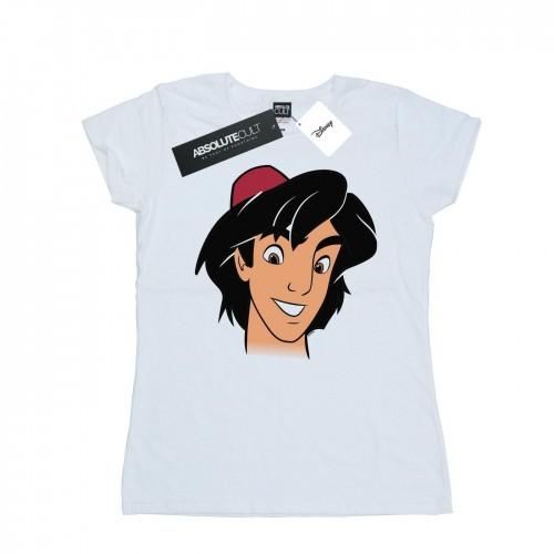 

Disney Womens/Ladies Aladdin Headshot Cotton T-Shirt XXL білий