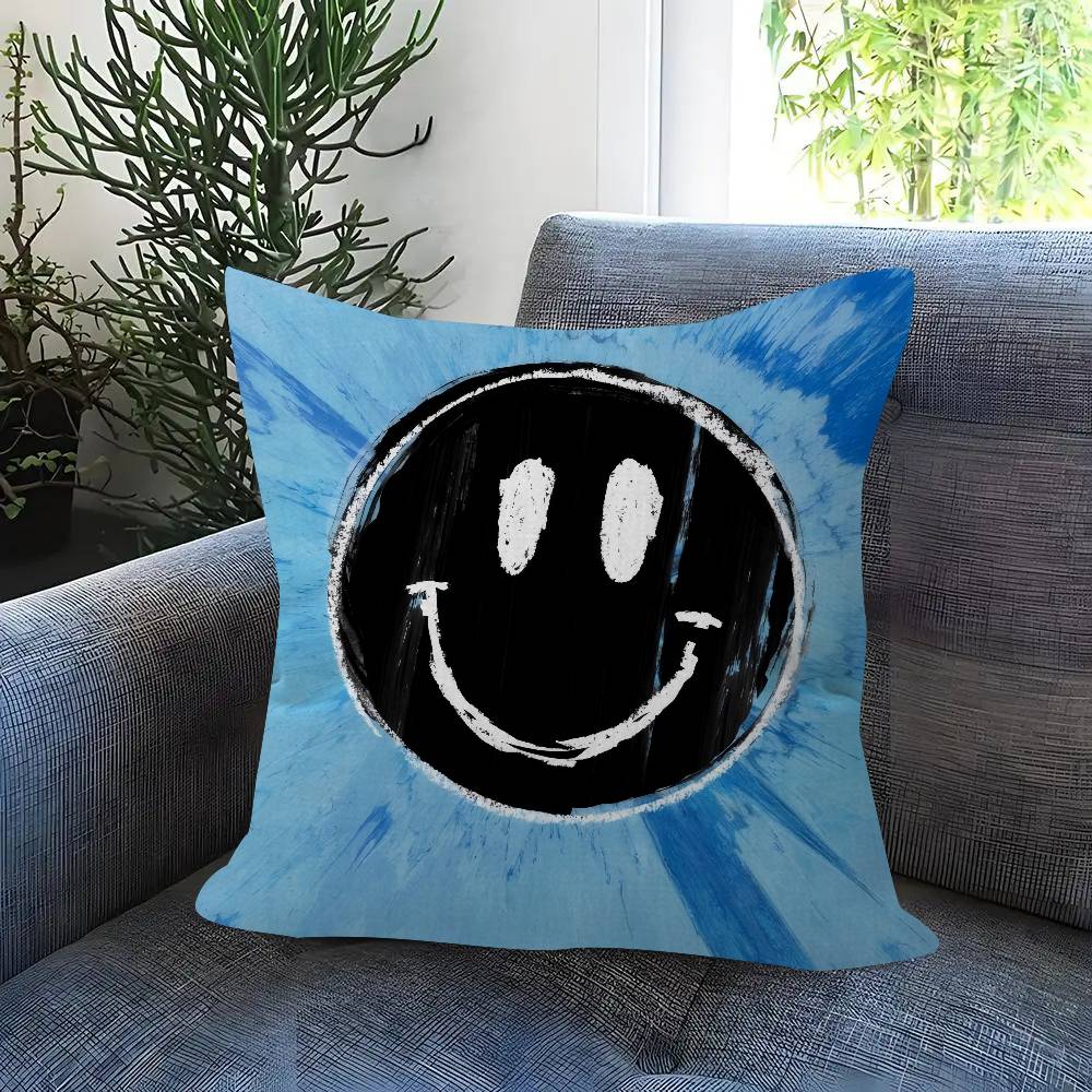 Pop Singer E-Ed S-Sheeran Play Double-Sided Printed Pillow Cover Short Plush Suitable Living Rooms Bedrooms Throw Cushion Cover