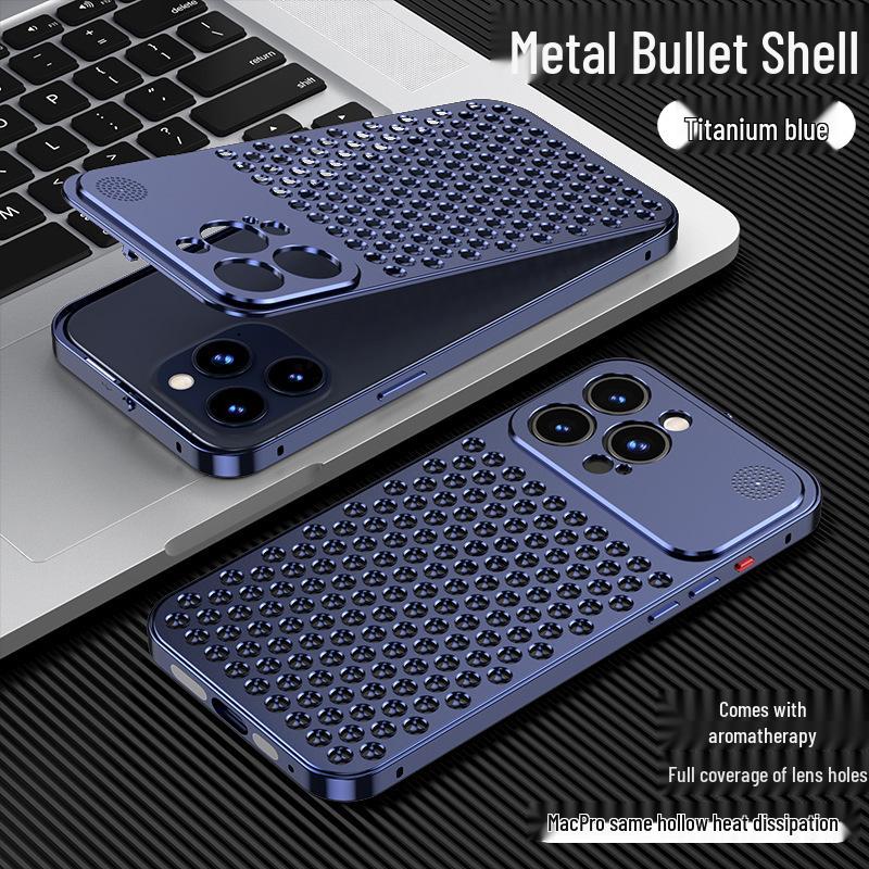 iPhone 12-15 Pro Max Aluminum Aromatherapy Cooling Case