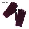 Imitation Cashmere Mittens Winter Warm Full Finger Women Gloves Knitted Wool Mittens Touch Screen