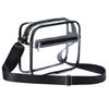 Dames Doorzichtige Schoudertas Effen Kleur Transparante Portemonnee Vrouwelijke Eenvoudige Crossbody Tassen Met Voorvak Casual Handtas Voor Dames