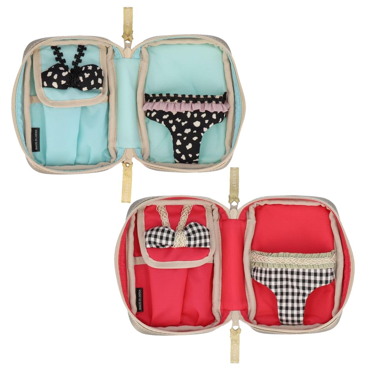 

Isola 4WP-IO634, a small cosmetic pouch perfect for storing lingerie, by artisan&artist